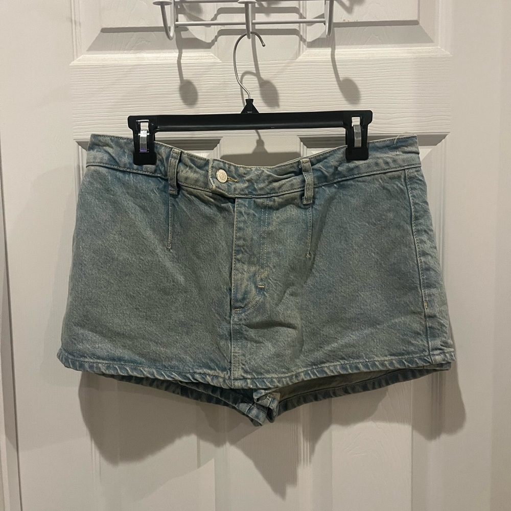 We The Free Light Blue Denim Shorts